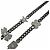 Collana Chanel A22P in metallo Coco Mark con strass - vista 6