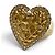 Anello Chanel B24A ABC459 Matelassé con cuore in perle e strass