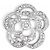 Spilla Camelia Argento Chanel A25P AB9720