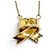 Autre Marque Collana Tiffany Vintage con motivo a nastro e croce