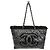 Borsa a tracolla Chanel in Toile vernice con catena A47155
