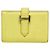 Béarn Hermès Hermes Bearn Mini Wallet in Lemon Yellow