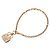 Hermès Bracciale con Charm Hermes 18K Pink Gold Diamante