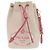 Borsa a sacco Prada in tela beige e rosa
