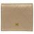 Cartera bi-fold Chanel de piel de becerro Matelassé Gold