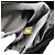 Borsa a tracolla Chanel 2.55 con catena a nastro in raso nero - vista 9