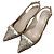 Miu Miu Décolleté Slingback Kitten Heels Glitter Pyrite Oro