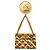 Spilla Medaglione Chanel Gold CC Placcata Oro per Borsa Flap Matelassé