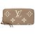 Louis Vuitton Brown Bicolor Monogram Empreinte Giant Zippy Wallet