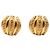 Orecchini a clip Chanel Gold CC placcati oro dome