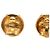 Orecchini a clip Chanel Gold CC placcati oro dome - vista 3