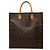 Louis Vuitton Brown Monogram Sac Plat