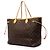 Louis Vuitton Brown Monogram Neverfull GM - vista 2