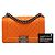 Chanel Orange Old Medium Quilted Lambskin Boy Flap - vista 7