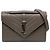 Autre Marque Borsa a Busta Saint Laurent Brown Medium Grain De Poudre Triquilt Monogram