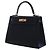 Hermès Black Sombrero Kelly II Sellier 28 - vista 8