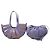 Bottega Veneta Borsa The Shell Medium in pelle di vitello viola - vista 8