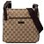 Borsa a tracolla Gucci in tela GG beige
