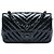 Chanel Black Mini Rectangular Classic Chevron Crumpled Patent So Black Single Flap