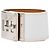 Bracciale rigido Kelly Dog Hermès in Epsom bianco e palladio - vista 2
