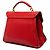 Salvatore Ferragamo Borsa a mano Ferragamo Margot Large Gancini in vitello rosso - vista 2