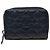 Monedero con cremallera Chanel Blue CC de piel de cordero acolchada