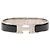 Bracciale Clic H PM in smalto nero stretto Hermès