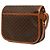 Céline Borsa a tracolla Celine Brown Macadam Coated Canvas - vista 2