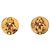 Orecchini a clip rotondi Chanel Gold CC placcati oro - vista 2