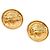 Orecchini a clip Chanel Gold CC placcati oro - vista 2