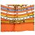 Foulard di seta Hermès Orange Dies et Hore 45 - vista 5