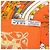Foulard di seta Hermès Orange Dies et Hore 45 - vista 7