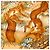 Foulard di seta Hermès Brown Les Quatre Saisons 90 - vista 3