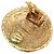 Orecchini a clip rotondi intrecciati Chanel Gold CC placcati oro - vista 4