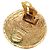 Orecchini a clip rotondi intrecciati Chanel Gold CC placcati oro - vista 5