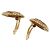 Orecchini a clip rotondi intrecciati Chanel Gold CC placcati oro - vista 8