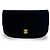 Clutch Chanel CC Half Moon in velluto matelassé