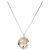 CHANEL Camelia Necklace metal Silver CC