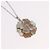 CHANEL Camelia Necklace metal Silver CC - vista 3
