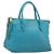 Miu Miu Tote Bag Leather Light Blue Gold