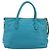 Miu Miu Tote Bag Leather Light Blue Gold - vista 2