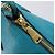 Miu Miu Tote Bag Leather Light Blue Gold - vista 22