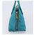 Miu Miu Tote Bag Leather Light Blue Gold - vista 3