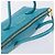Miu Miu Tote Bag Leather Light Blue Gold - vista 6