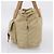 PRADA Tote Bag Nylon Beige Silver - vista 4