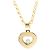 Chopard Happy Diamonds Herzanhänger aus 18K Gelbgold mit 1 schwebendem Diamanten - Ansicht 2