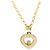 Chopard Happy Diamonds Herzanhänger aus 18K Gelbgold mit 1 schwebendem Diamanten - Ansicht 3