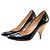 Giuseppe Zanotti Lackschuhe Schwarz mit Holzabsatz