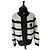 Chanel gestreifte Strickjacke mit Reißverschluss