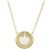 Pendente Tiffany & Co. T Circle in oro giallo 18K con diamanti e madreperla Small - vista 2